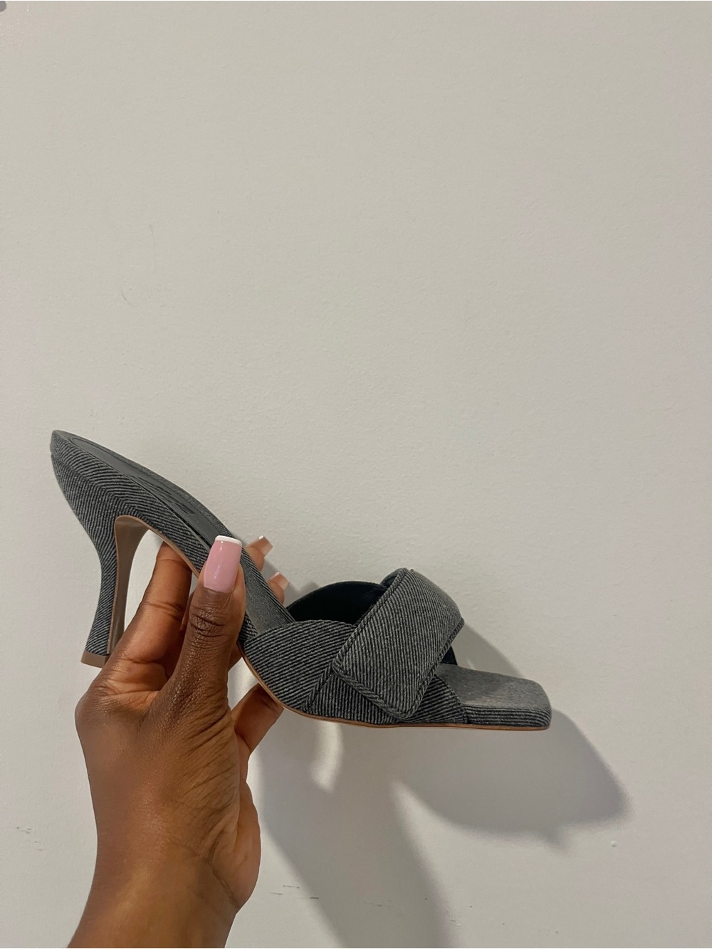 Gia Borghini denim mules
